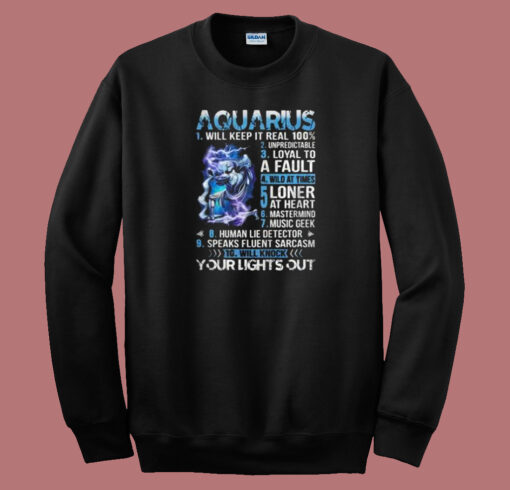 10 Things Aquarius 80s Sweatshirt