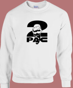 2pac Fist Overlap Old School Sweatshirt 1