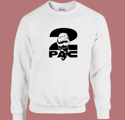 2pac Fist Overlap Old School Sweatshirt