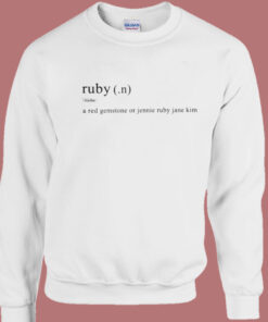 A Red Gemstone Jennie Sweatshirt 1