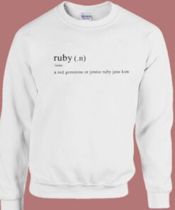 A Red Gemstone Jennie Sweatshirt 2