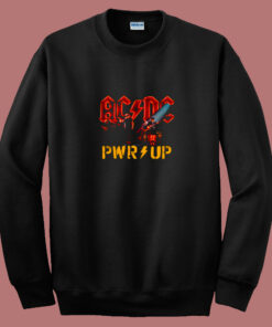 Acdc Power Up Stage Lights Official 80s Sweatshirt 1