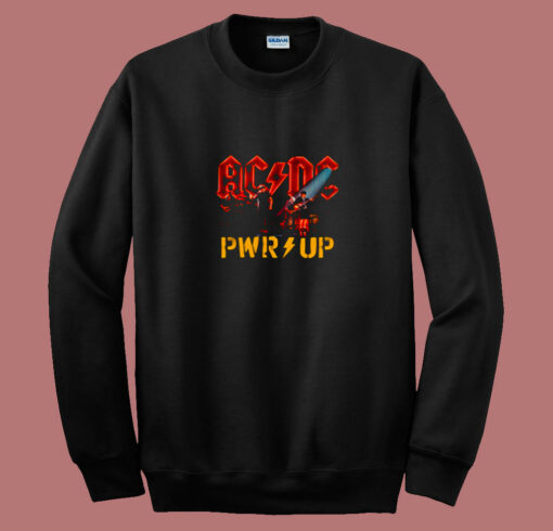 Acdc Power Up Stage Lights Official 80s Sweatshirt