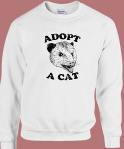 Adopt A Cat Possum Sweatshirt 1