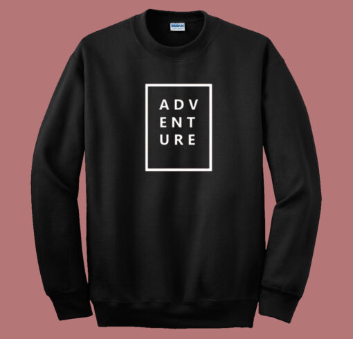 Adventure Graph Black 80s Sweatshirt