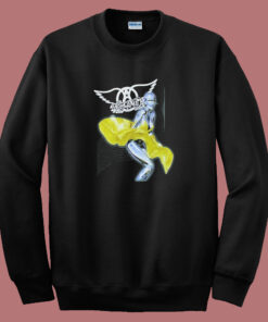 Aerosmith Robot Yellow Dress 80s Sweatshirt 1