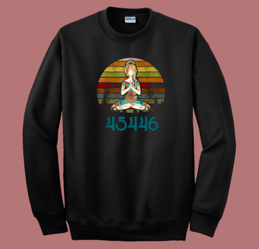 Against 45 Yoga Namaste 80s Sweatshirt