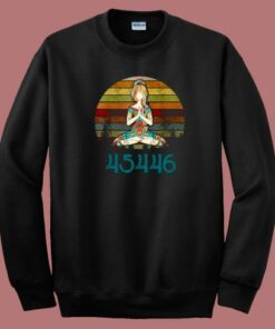 Against 45 Yoga Namaste 80s Sweatshirt 2