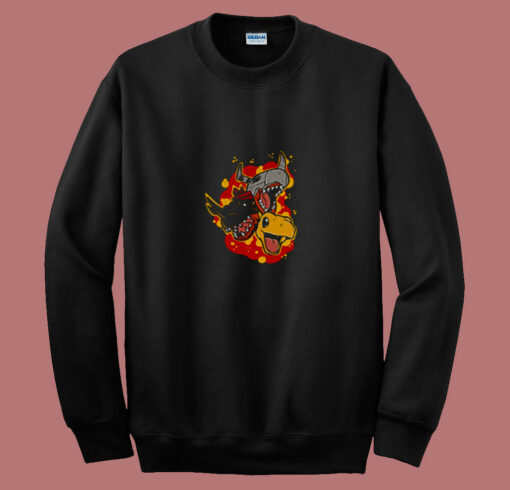 Agumon Evolution Digimon 80s Sweatshirt