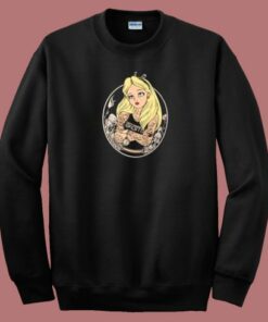 Alice In Wonderland Tattoo 80s Sweatshirt