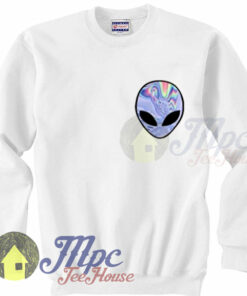 Alien Trippy Art Unisex Sweatshirt 1