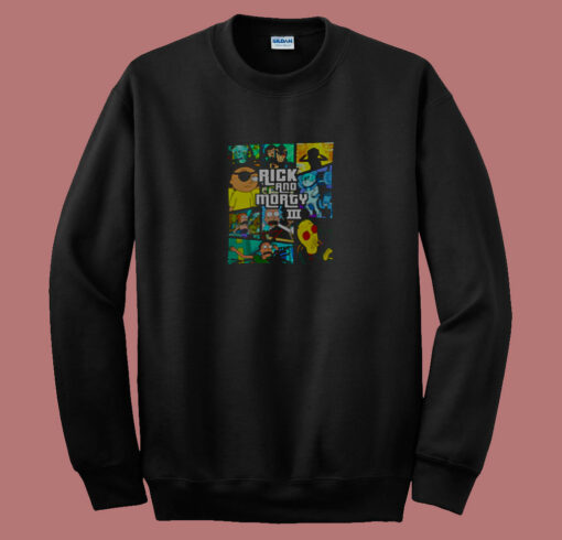 All Seasons Rick Andmorty Mash Up 80s Sweatshirt