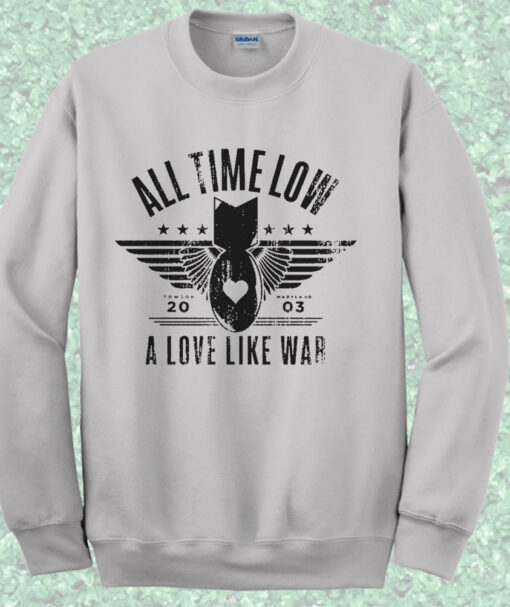 All Time Low A Love Like War Crewneck Sweatshirt