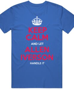 Allen Iverson Keep Calm Philadelphia Basketball Fan T Shirt Allen Iverson Keep Calm Philadelphia Basketball Fan T Shirt