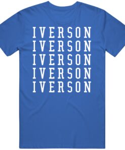 Allen Iverson X5 Philadelphia Basketball Fan T Shirt Allen Iverson X5 Philadelphia Basketball Fan T Shirt