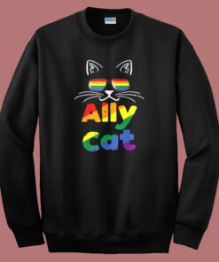 Ally Cat Pride Month Sweatshirt Ally Cat Pride Month Sweatshirt