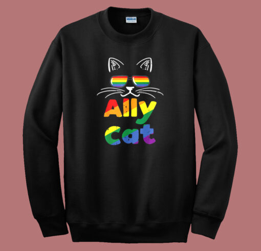 Ally Cat Pride Month Sweatshirt