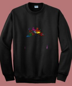 Among Us Character Teambuilding 80s Sweatshirt