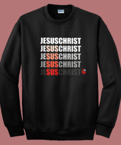 Among Us Jesus Christ Sus Sweatshirt Among Us Jesus Christ Sus Sweatshirt