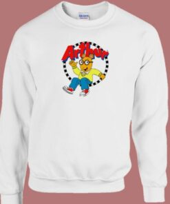 Arthur Cartoon Character 80s Sweatshirt 1 Arthur Cartoon Character 80s Sweatshirt 2