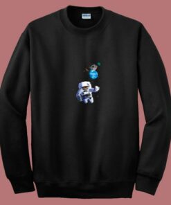 Astro Cat With Planet Balloons 80s Sweatshirt