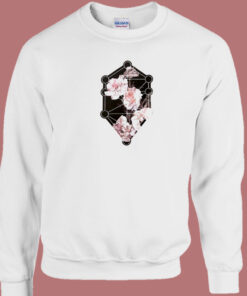 Asymmetric Flower 80s Sweatshirt 1