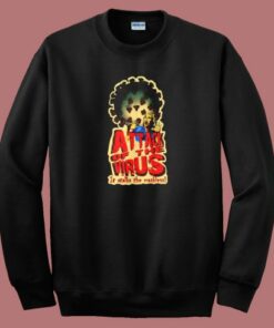 Attack Of The Virus Graphic 80s Sweatshirt