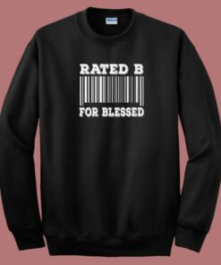 Awesome Bar Code Rated B 80s Sweatshirt