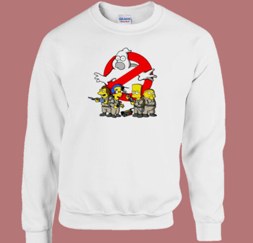 Awsome Homer Busters Simpsons 80s Sweatshirt