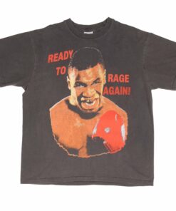 BOOTLEG BOXING TEE SHIRT MIKE TYSON READY TO RAGE AGAIN SIZE XL SINGLE STITCH BOOTLEG BOXING TEE SHIRT MIKE TYSON READY TO RAGE AGAIN SIZE XL SINGLE STITCH