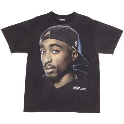 BOOTLEG RAP TEE SHIRT 2PAC TUPAC I WONDER IF HEAVEN GOT A GHETTO