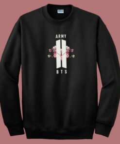 BTS Army Floral 80s Sweatshirt