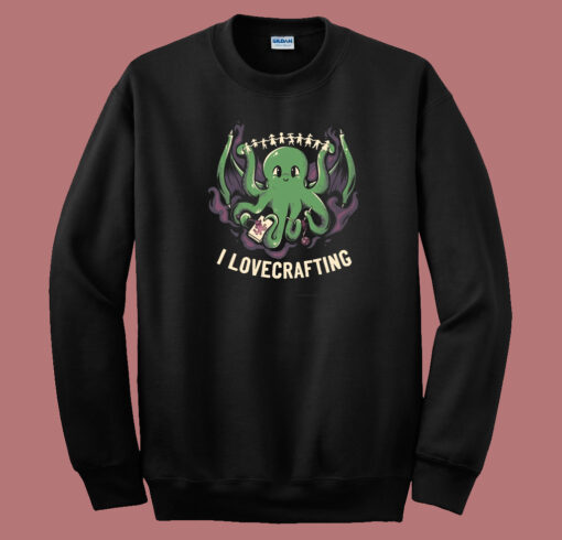 Baby Octopus Lovecreating Funny 80s Sweatshirt