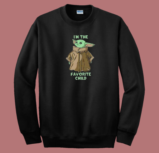 Baby Yoda Favorite Child  80s Sweatshirt