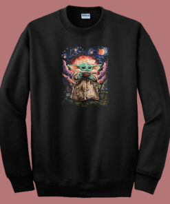 Baby Yoda Starry Night 80s Sweatshirt Baby Yoda Starry Night 80s Sweatshirt