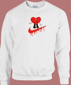 Bad Bunny Nike Sad Heart Parody Sweatshirt