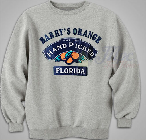 Barry’s Orange Hand Picked Florida Vintage Sweatshirt