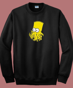 Bart Simpson Be Squid 80s Sweatshirt Bart Simpson Be Squid 80s Sweatshirt