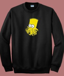 Bart Simpson Be Squid 80s Sweatshirt