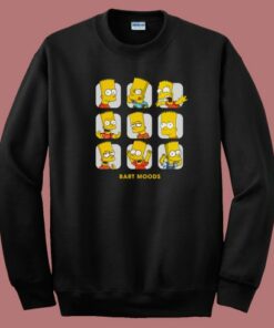 Bart Simpson Moods 80s Sweatshirt