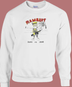 Bart Simpson Rambart Sweatshirt On Sale 1