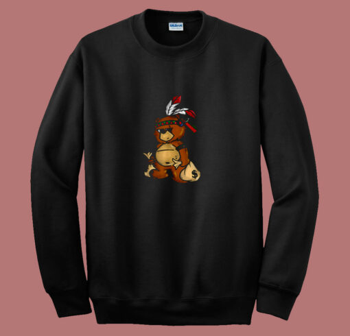 Bear Hustle Money Rap Boys Christmas 80s Sweatshirt