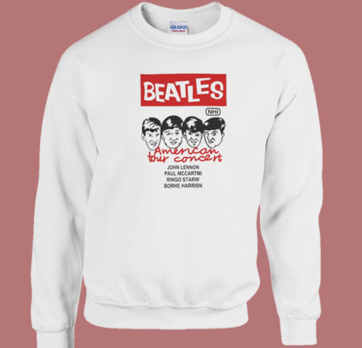 Beatles American Tour Concert Sweatshirt On Sale