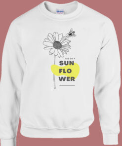 Bee On A Sunflower Funny Sweatshirt