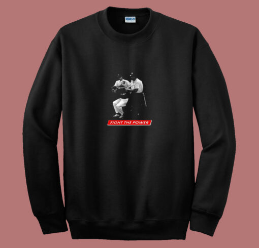 Bernie Sanders Fight The Power 80s Sweatshirt