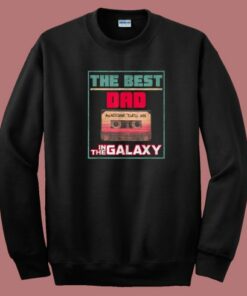 Best Dad In Galaxy Vintage 80s Sweatshirt