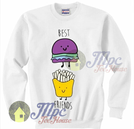 Best Friends Burger And Fries Sweatshirt