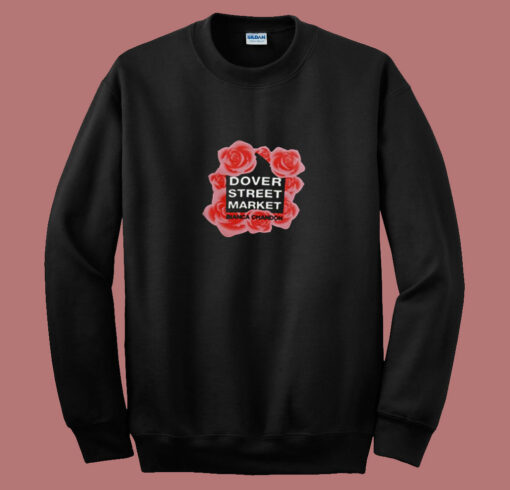 Bianca Chandon Dover Street Rose Flowers 80s Sweatshirt