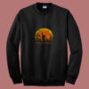 Bigfoot Holloween I Hate People Sunset 80s Sweatshirt