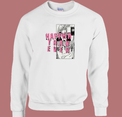 Billie Eilish Happier Than Ever Comics Sweatshirt